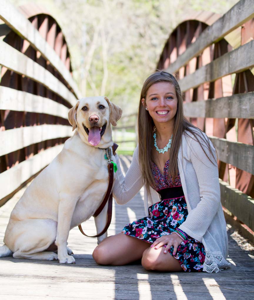 Girl with dog