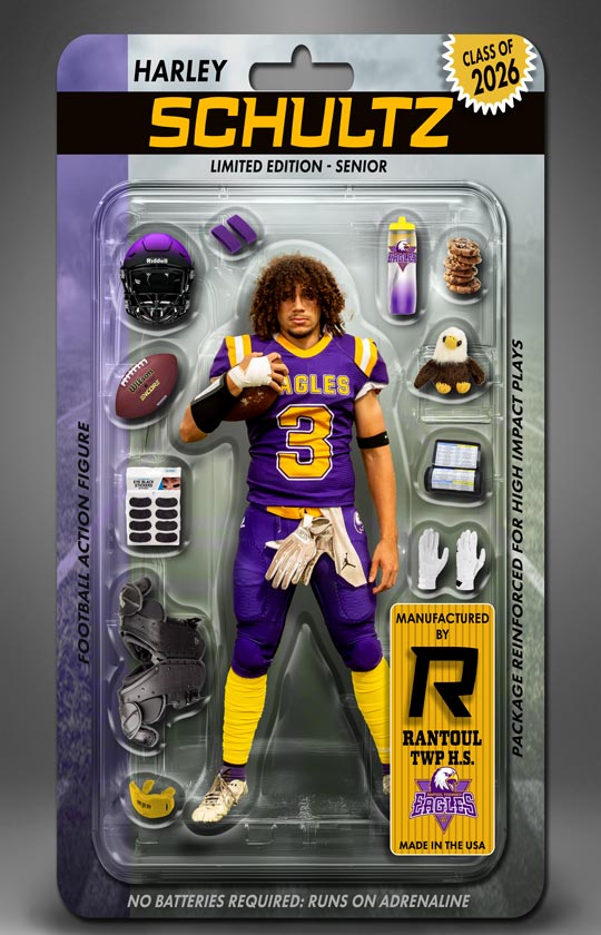 Football Action Figure Poster